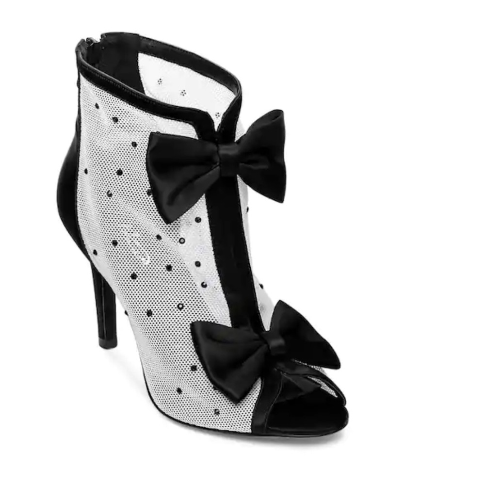 Mesh Heels With Bows